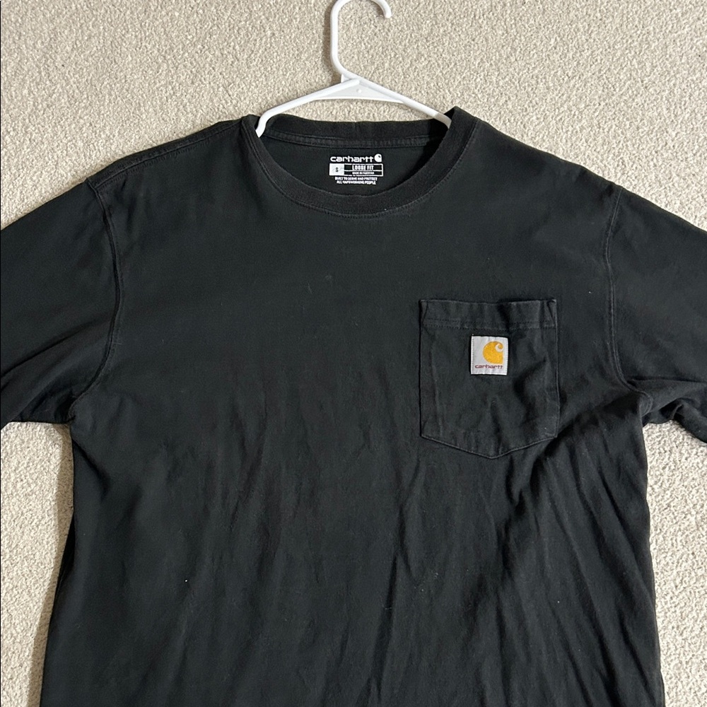 Carhartt Men's Classic Black Tee with Pocket